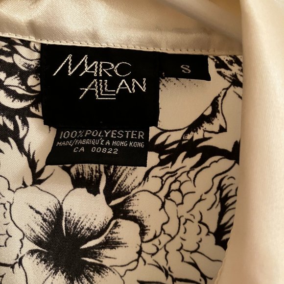 Mark Allan small cream with black blouse - Picture 3 of 5